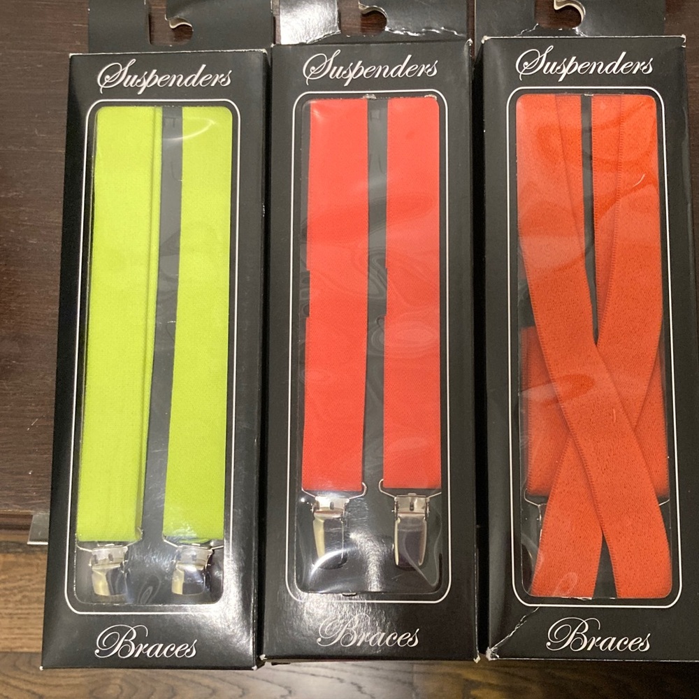 3 Pairs of Suspenders